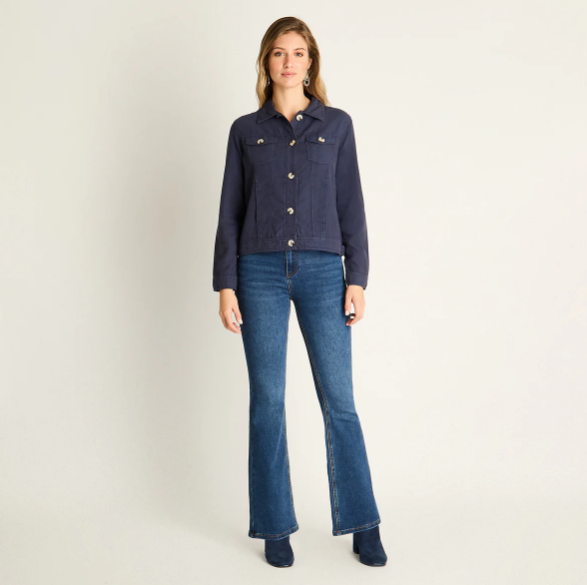 CHAQUETA MEZCLILLA AZUL
